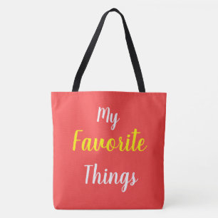 Meine Lieblingssachen Rot Tasche