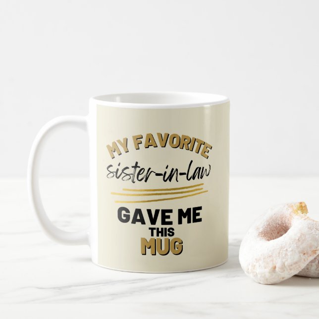 Meine Lieblingsschwester gab mir das Kaffeetasse (Mit Donut)