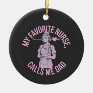 Meine Lieblingsschwester nennt mich Vater den voll Keramik Ornament