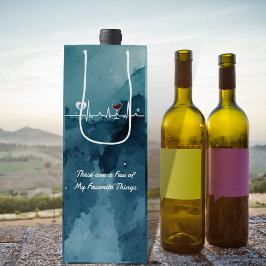 Meine Lieblingssendungen passen und weinen Herzsch Geschenktüte Für Weinflaschen