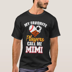 Meine Lieblingsspieler Baseball Fußball Basketball T-Shirt