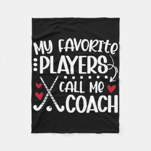 Meine Lieblingsspieler nennen mich Coach Field Hoc Fleecedecke