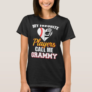 Meine Lieblingsspieler nennen mich Grammy Baseball T-Shirt