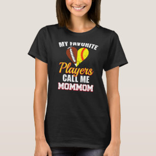 Meine Lieblingsspieler nennen mich Mom Football So T-Shirt