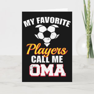Meine Lieblingsspieler nennen mich Oma Lustige Fuß Karte