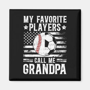 Meine Lieblingsspieler nennen mich Opa Fußball Bys Magnet