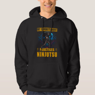 Meine Lieblingstante übt Ninjutsu Ninja Warrior Hoodie