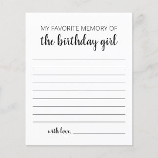 Meine liebste Erinnerung an das Geburtstagskind