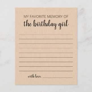 Meine liebste Erinnerung an das Geburtstagskind