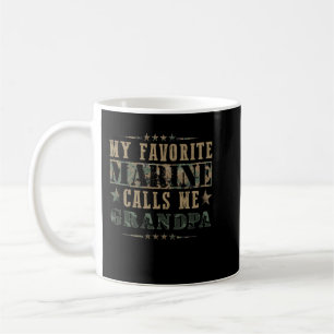 Meine liebste Marine nennt mich Großvaterflagge  Kaffeetasse
