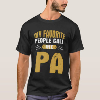 Meine Liebsten nennen mich Pa stolz Großvater Groß T-Shirt