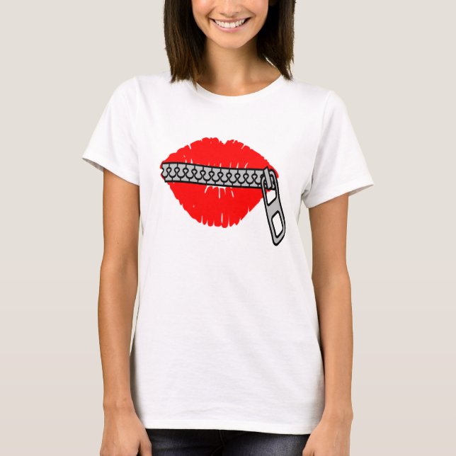 Meine Lippen werden versiegelt T-Shirt (Vorderseite)