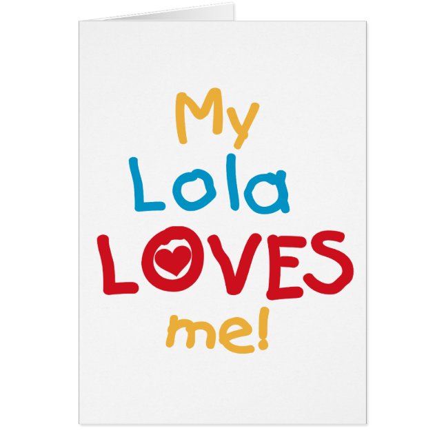 Meine Lola Lieben Ich T - Shirt und Geschenke (Vorne)