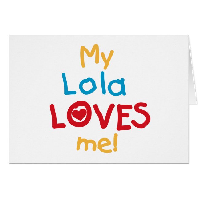 Meine Lola Lieben Ich T - Shirt und Geschenke (Vorderseite (Horizontal))