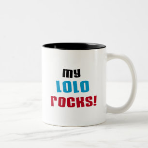 Meine Lolo Rocks T-Shirts und Geschenke Zweifarbige Tasse