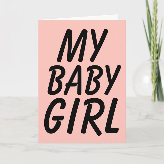 MEINE MÄDCHEN, MÄDCHENFREUND ODER EHEFRAU-KARTE KARTE (Vorderseite)