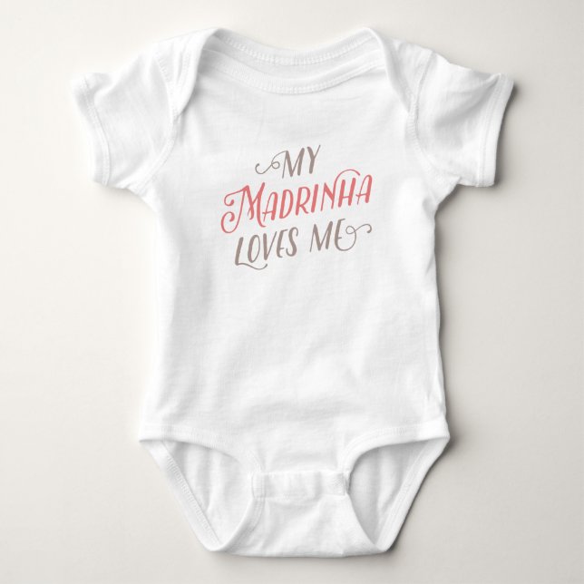 Meine Madrinha-Lieben | Baby Bodysuit Baby Strampler (Vorderseite)
