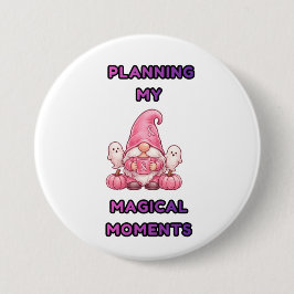 Meine magischen Momente planen – Rosa Gnom Button