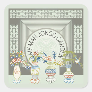 Meine Mah Jongg Garden Stickers