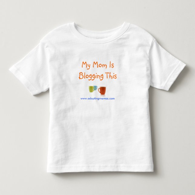 Meine Mama Blogging dieses Kleinkind T-shirt (Vorderseite)