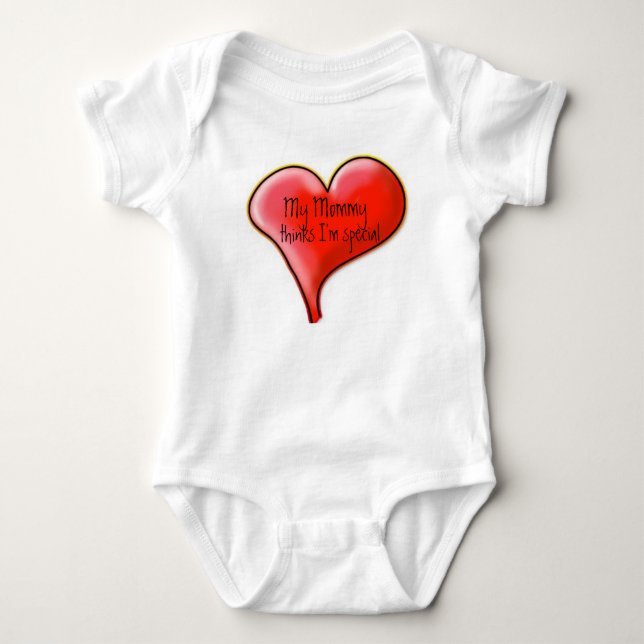 Meine Mama denkt, dass ich speziell bin Baby Strampler (Vorderseite)