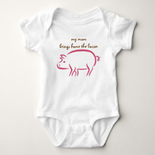 Meine Mama holt Zuhause den Speck: ArbeitsMamas Baby Strampler