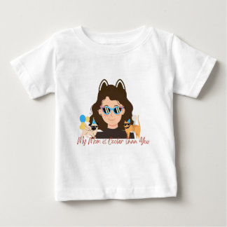 Meine Mama ist Cool als du Baby T-shirt