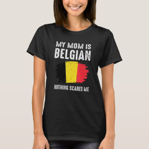 Meine Mama ist die belgische Flagge, die das Kultu T-Shirt