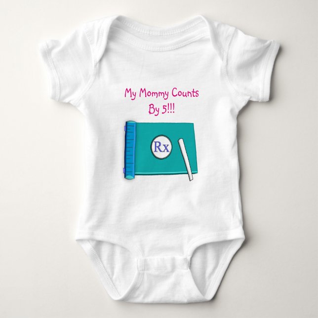 Meine Mama ist ein Apotheker Baby Strampler (Vorderseite)