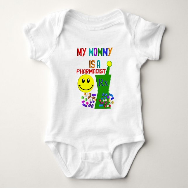 Meine Mama ist ein Apotheker II Baby Strampler (Vorderseite)