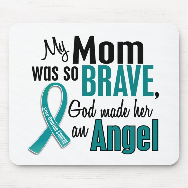 Meine Mama ist ein Eierstockkrebs des Engels-1 Mousepad (Vorne)