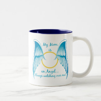 Meine Mama ist ein Engel Zweifarbige Tasse