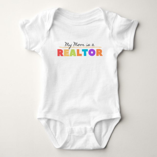 Meine Mama ist ein Immobilienmakler! Baby Strampler (Vorderseite)