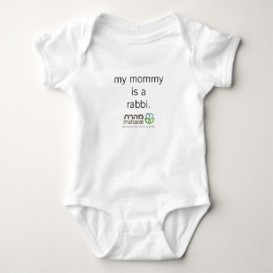 Meine Mama ist ein Rabbiner-Säuglings-Bodysuit Baby Strampler