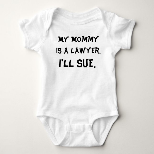 Meine Mama ist ein Rechtsanwalt Baby Strampler (Vorderseite)