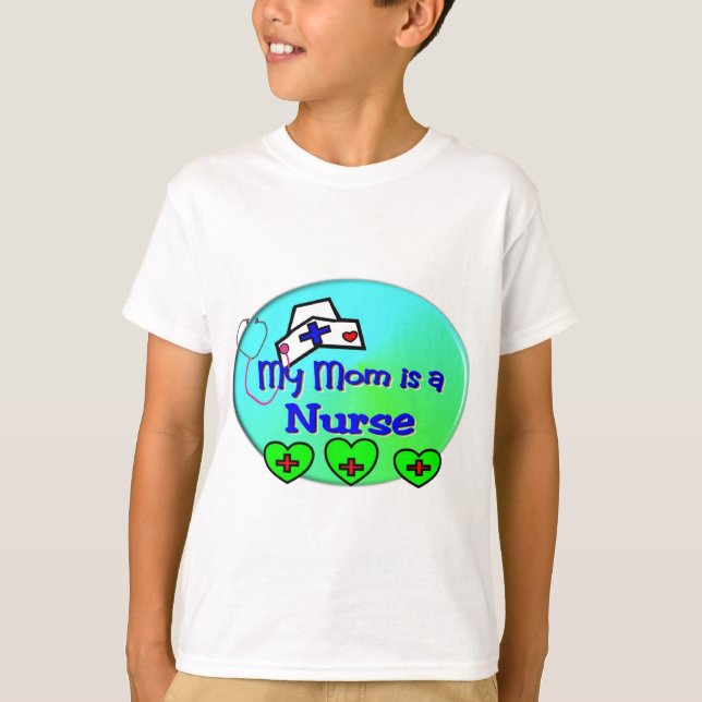 "MEINE MAMA ist eine Krankenschwester" für T-Shirt (Vorderseite)