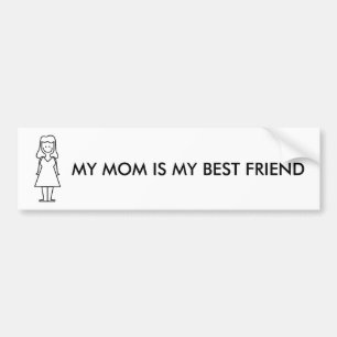 MEINE MAMA IST MEIN BESTER FREUND-AUTOAUFKLEBER AUTOAUFKLEBER