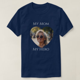 Meine Mama (ist) Mein Held - Erwachsenes Foto T-Shirt