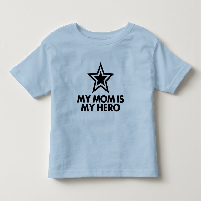 Meine Mama ist mein Held Kleinkind T-shirt (Vorderseite)