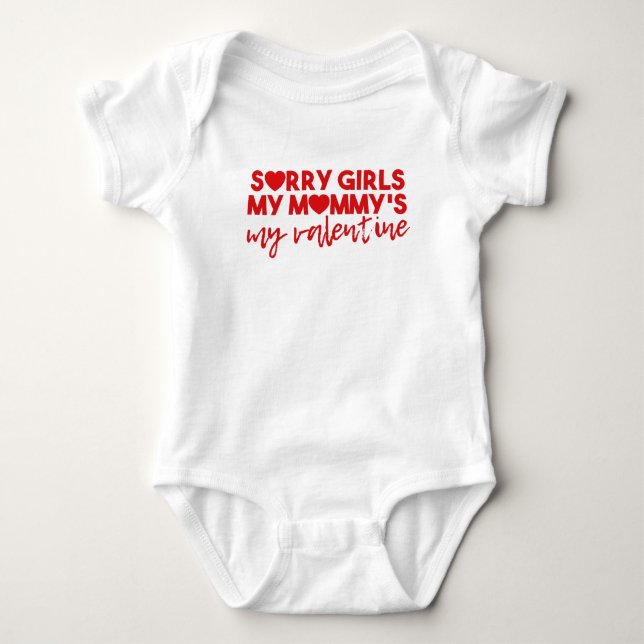 Meine Mama ist mein Valentine Baby Strampler (Vorderseite)