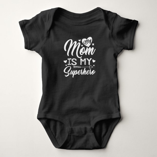 Meine Mama ist My Superhero T Shirt für Mutter (Vorderseite)