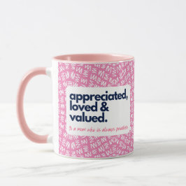 Meine Mama ist unschätzbar, liebevoll und wertvoll Tasse