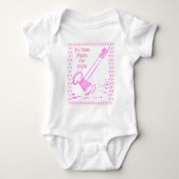 Meine Mama kämpft für den richtigen Gavel Baby Bod Baby Strampler