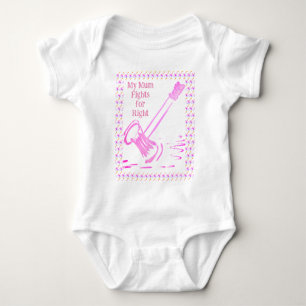 Meine Mama kämpft für den richtigen Gavel Baby Bod Strampler