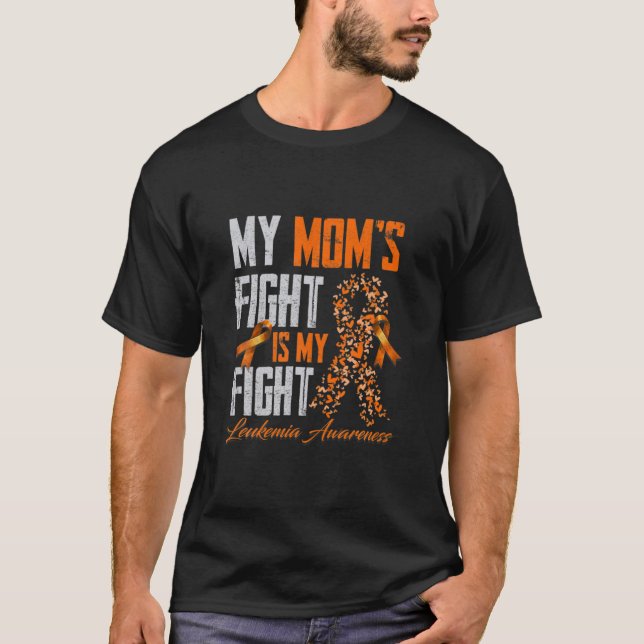 Meine Mama kämpft gegen mich - Leukämie Bewusstsei T-Shirt (Vorderseite)