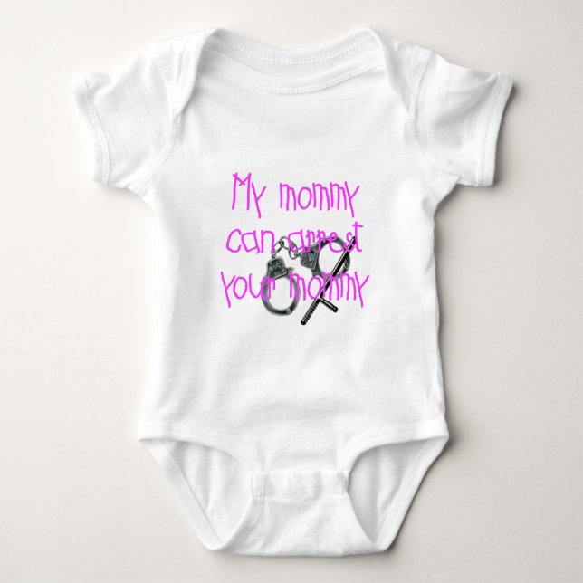 Meine Mama kann Ihre Mama festnehmen Baby Strampler (Vorderseite)