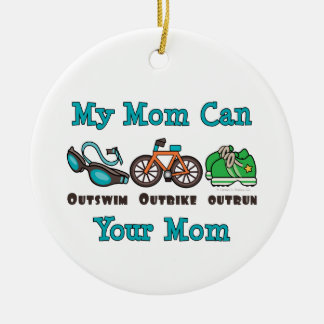 Meine Mama kann Outswim Outbike überholten Keramikornament
