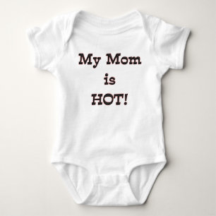 Meine Mama KRW ist heißer niedlicher Baby-Spaß Baby Strampler