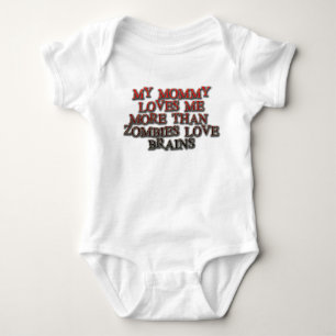 Meine Mama-Lieben ich mehr als Zombie-Liebegehirne Baby Strampler