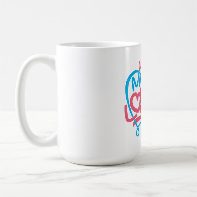 Meine Mama Lieben Ich schätze Familienangebot Kaffeetasse (Links)